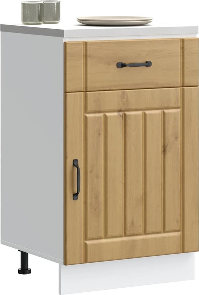 "2026 Promotion" Buffetschrank Küche, Küchen-Unterschrank, Lucca Artisan-Eiche Holzwerkstoff - Mehrzweckschrank CC31300