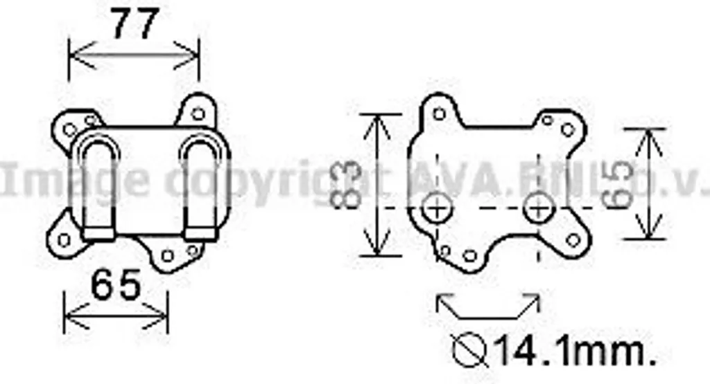Refroidisseur d'huile pour entretien moteur Astra G et Corsa C (X01)