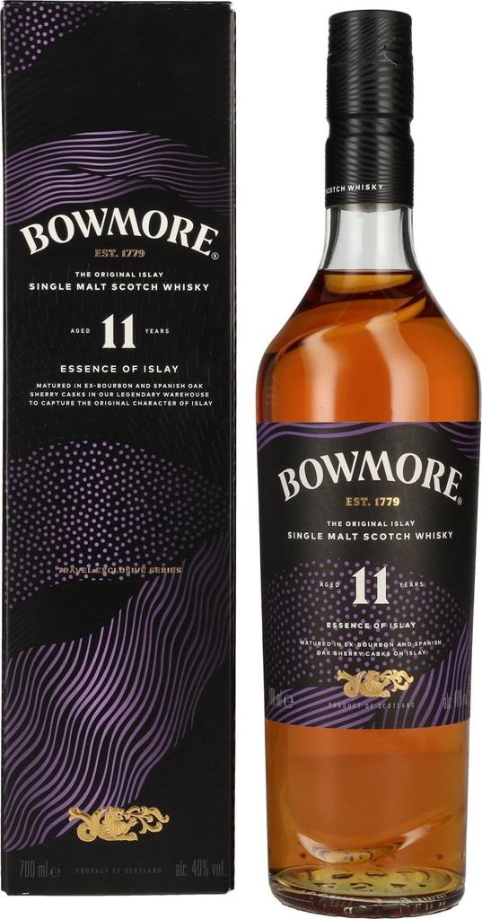Bowmore 11 Years Old ESSENCE OF ISLAY Travel Exclusive 40% Vol. 0,7l in Geschenkbox