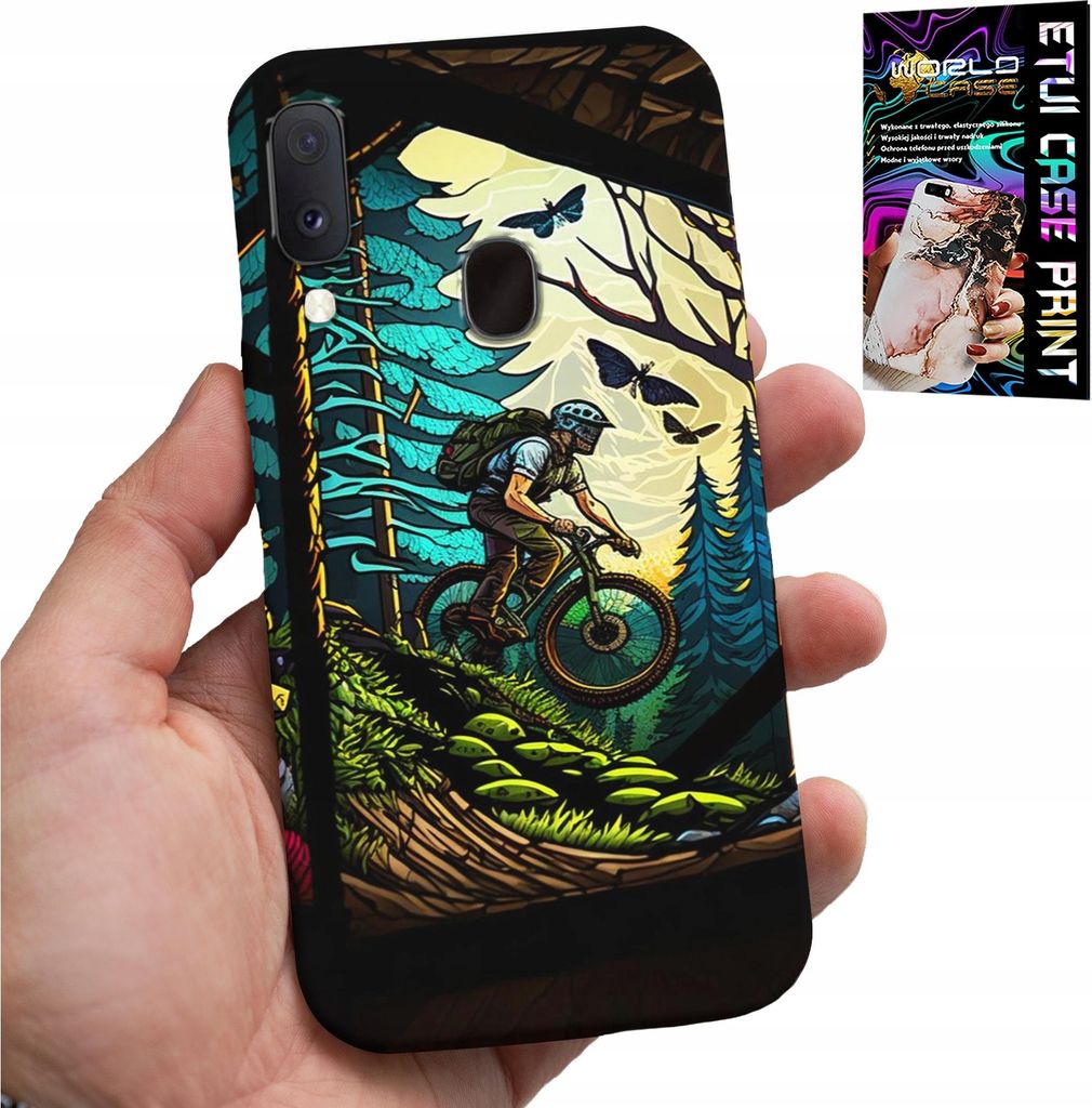 Etui Für Samsung Galaxy A20E - Radfahren Extreme Waldexpeditionen