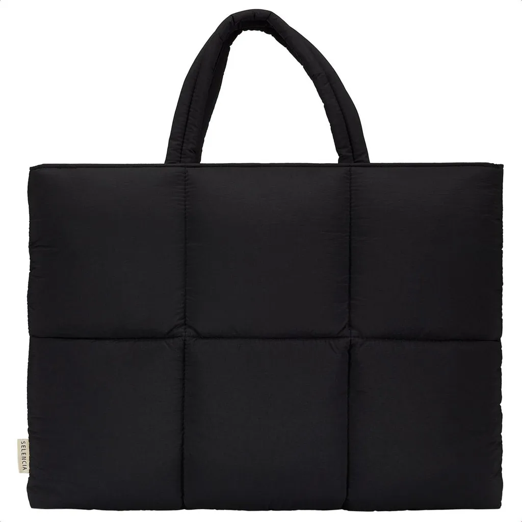 Selencia Vaya Puffy Laptoptas 16 - Protection matelassée Noir Minuit