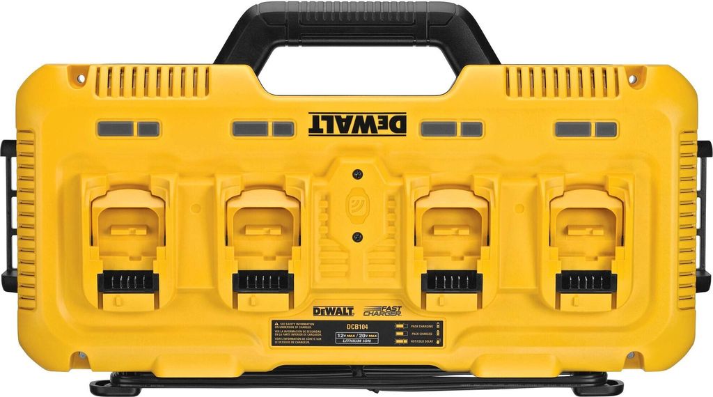 Caricabatterie rapido quadruplo DeWalt DCB104-QW Immagine del prodotto 