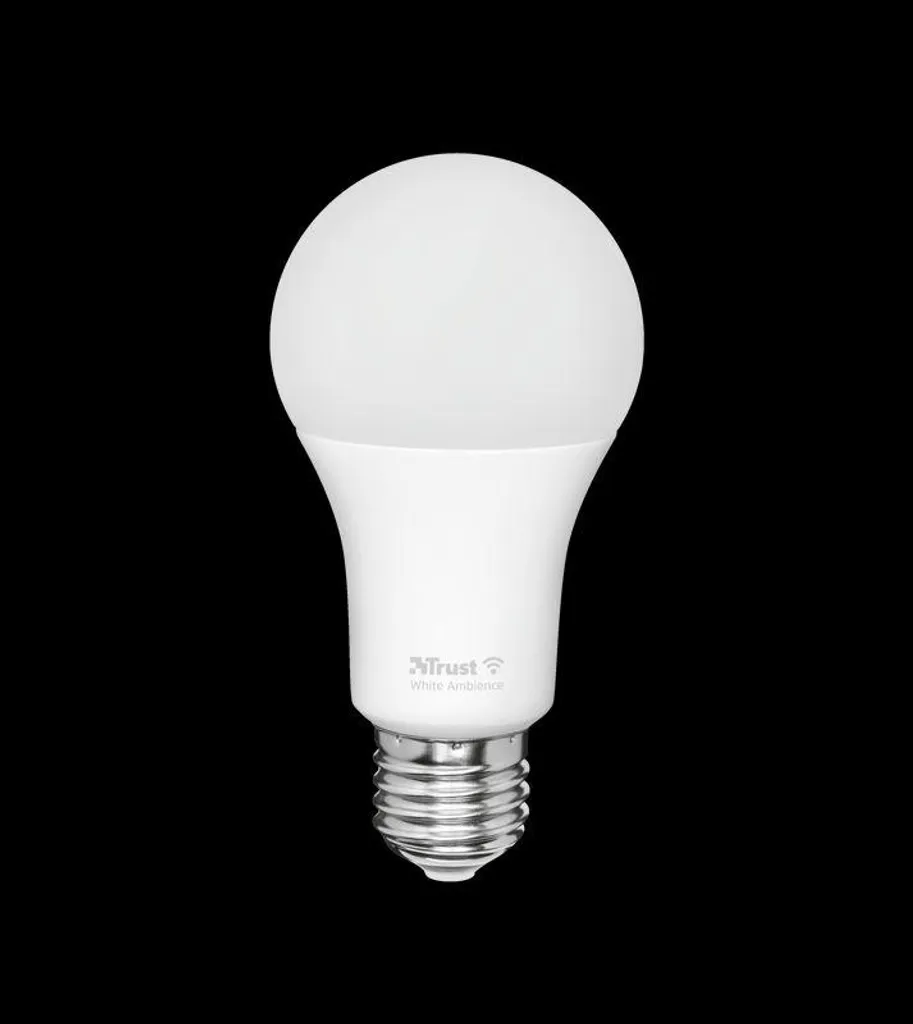 Ampoule LED connectée WiFi E27 TRUST lumière blanche dimmable 9W - 5
