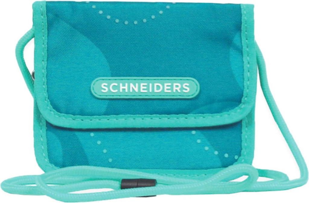 Schneiders Brustbeutel Geldbörse Neck Pouch Aqua Love türkis