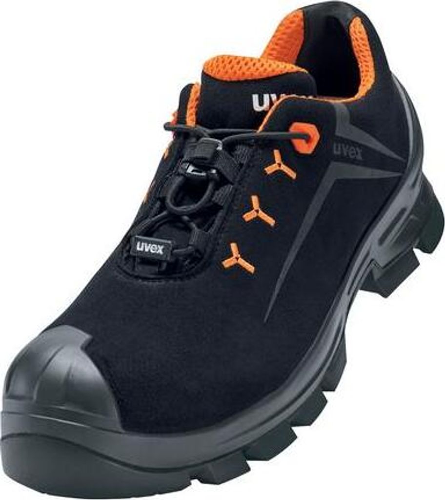 uvex 2 MACSOLE Halbschuhe S3 schwarz, orange Weite 11 Gr. 43