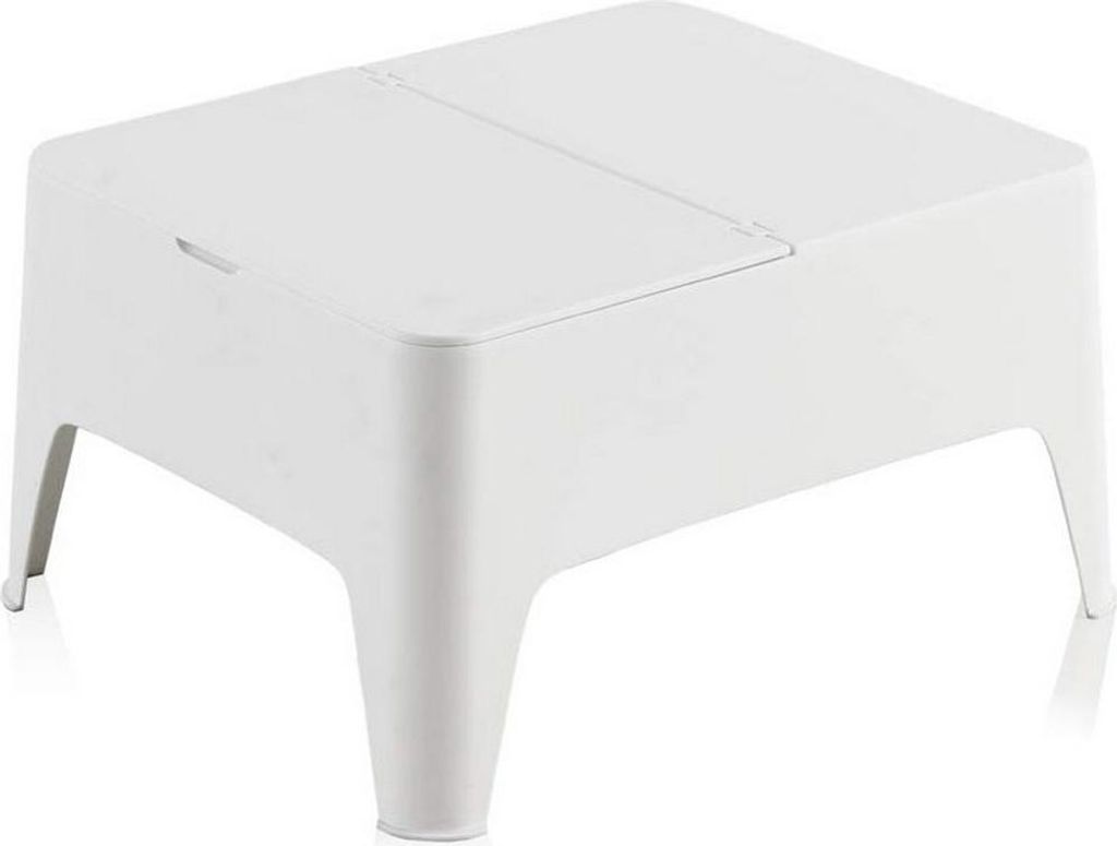 Tavolino colore: bianco 58x48x30cm. Modello: alaska sp Immagine del prodotto 