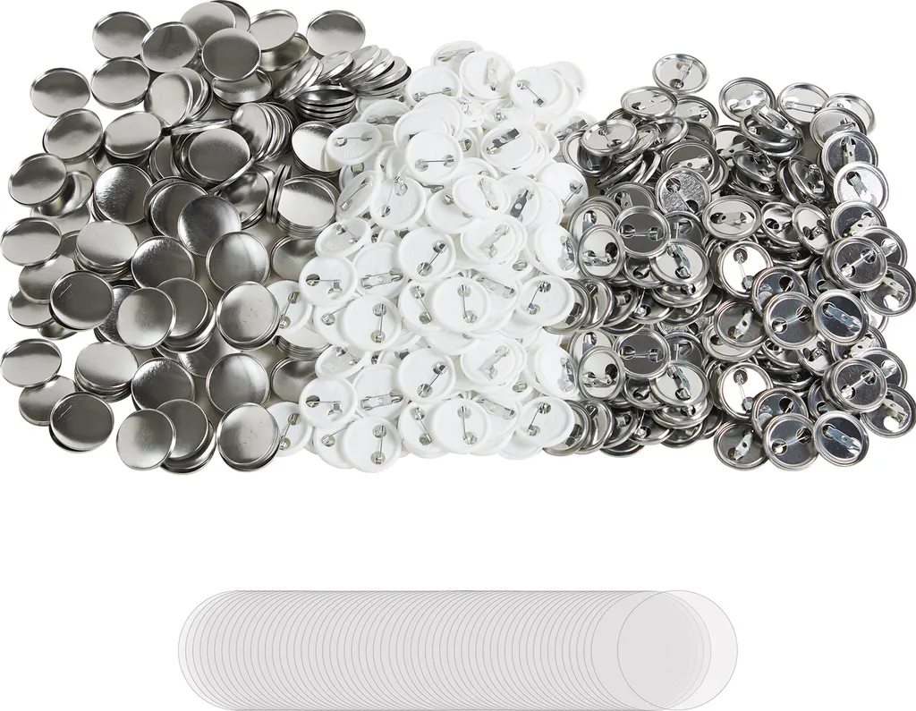 SucceBuy 500 Set Bottoni 25mm per Spille - Ricambi Professionali Fai-da-Te