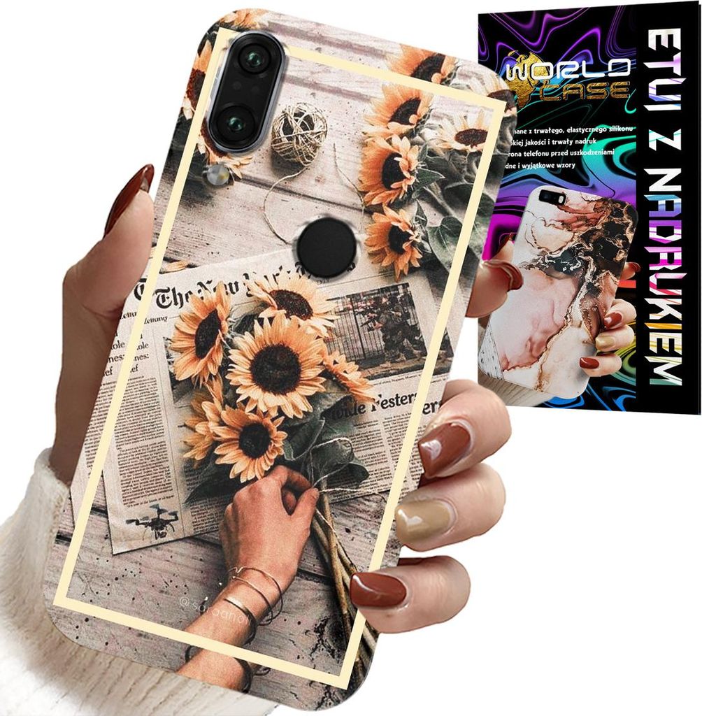Fall Für Huawei P Smart 2019 - Blumenmuster Sonnenblume Sonnenblume