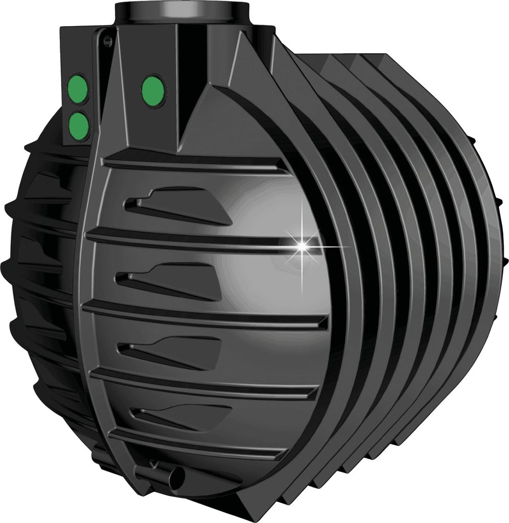 Erdtank Zisterne 6000 Liter REGENTA, Schachtdeckel:ohne Schachtdeckel, Schachtverlängerung:Schachtverlängerung VS 20 grün, Ausbau-Set:ohne Ausba...