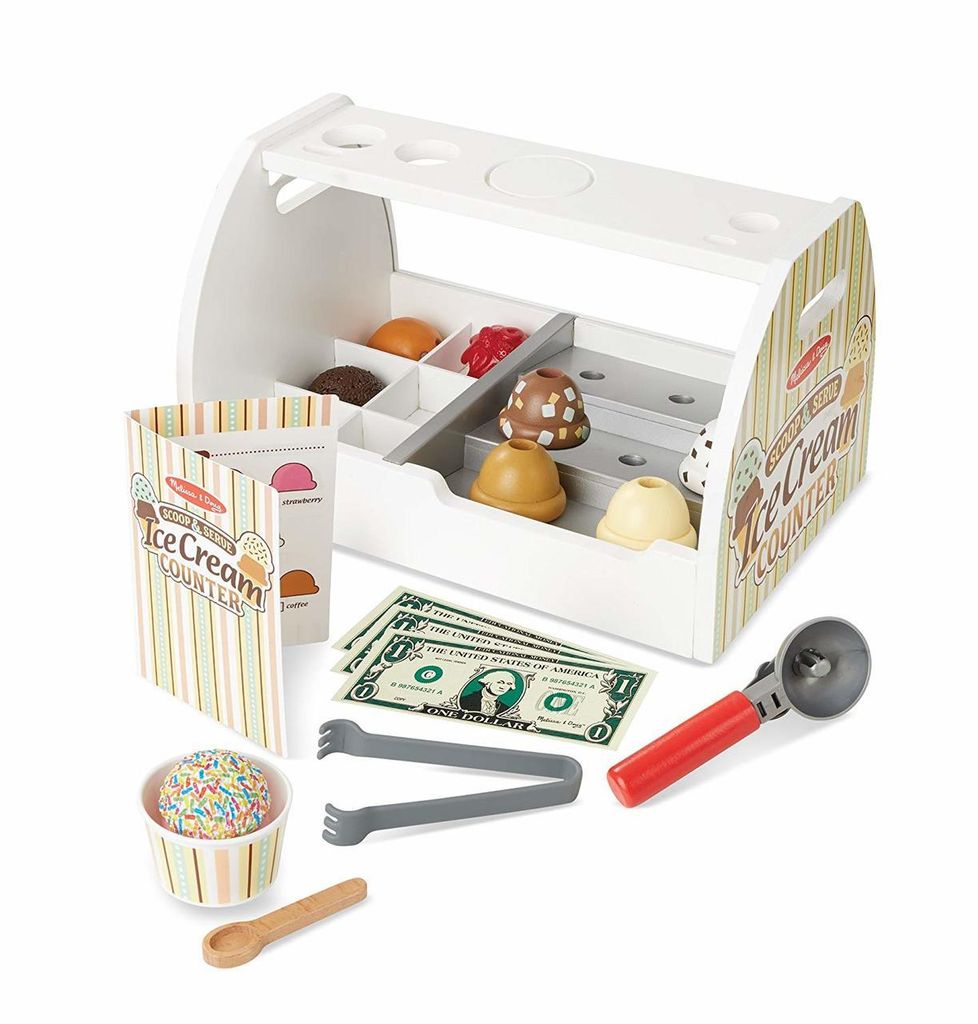 Melissa & Doug Holz Eiscreme Spielset – 8 Sorten Eiscreme Produktbild