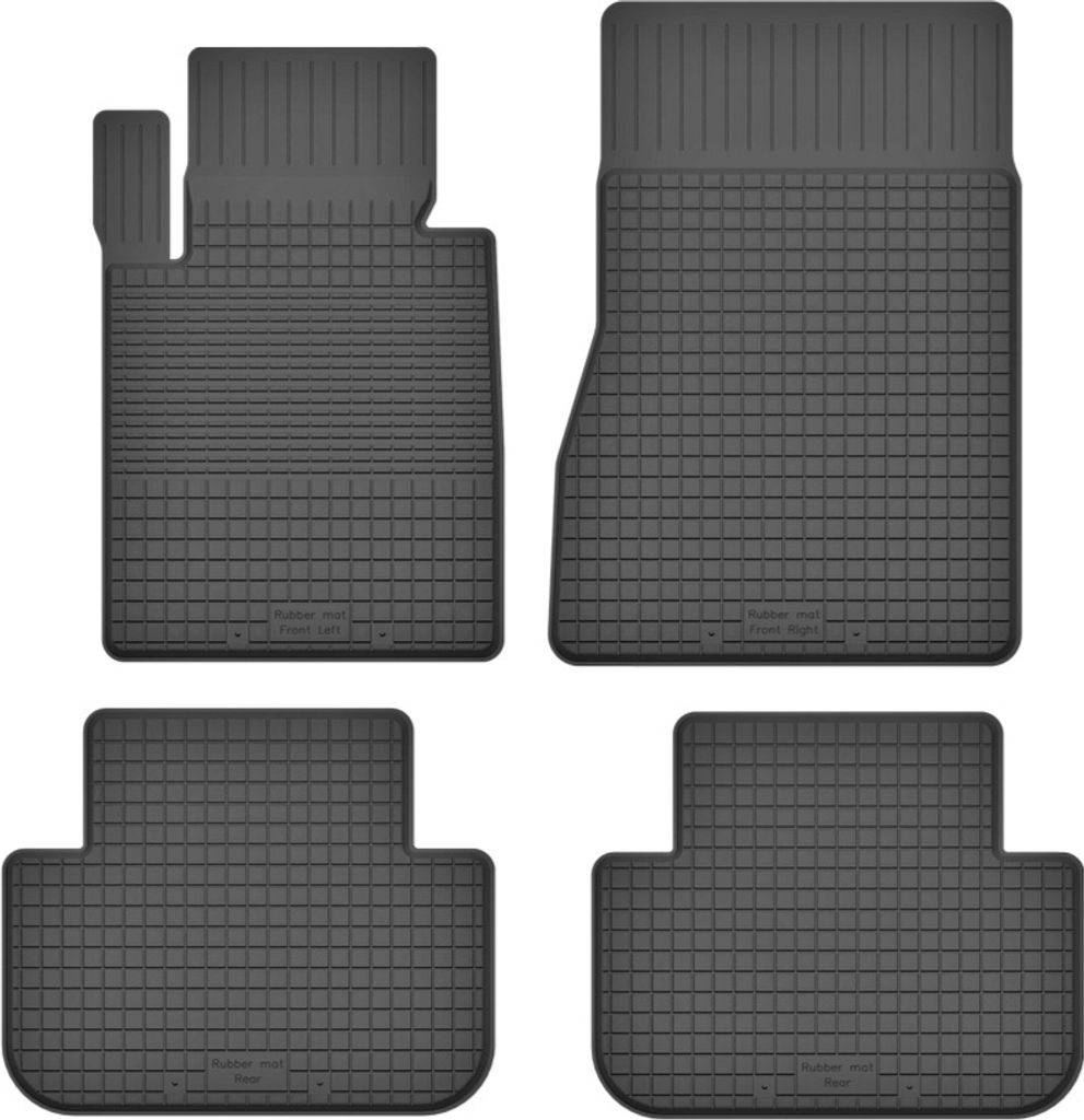 Gummifußmatten 4er Set Universal für: Mercedes S W222 Limousine (2013-2020)