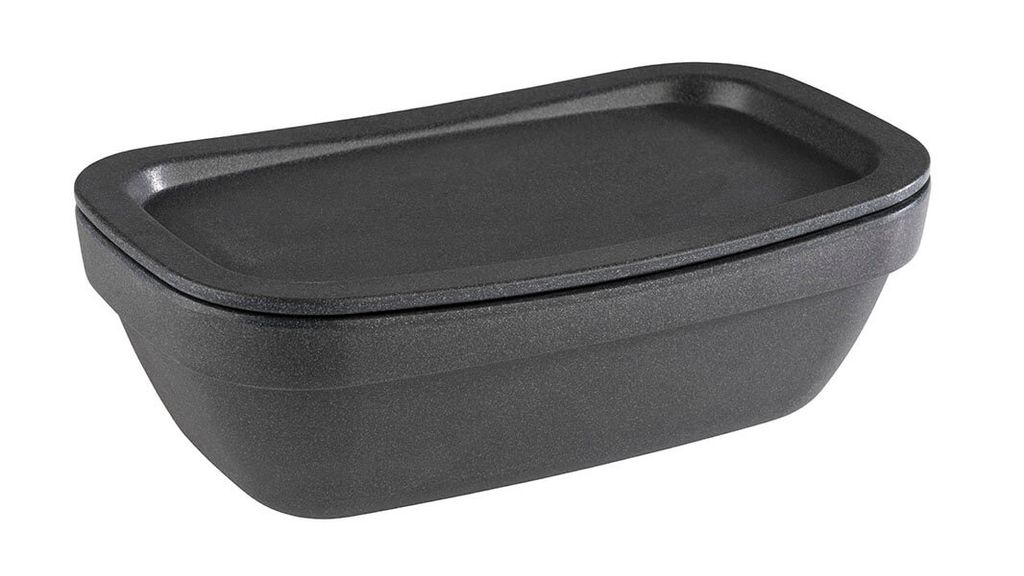 APS Schale Serie IRON aus Melamin GN 1/4 Gusseisenoptik Kapazität: 1,4 Liter BxTxH: 26,5 x 16,2 x 8,5 cm