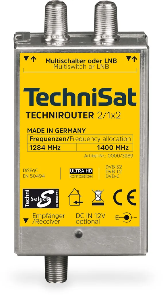 TechniSat TechniRouter Mini 2/1x2 - Routeur Unicâble SCR pour 2 Prises