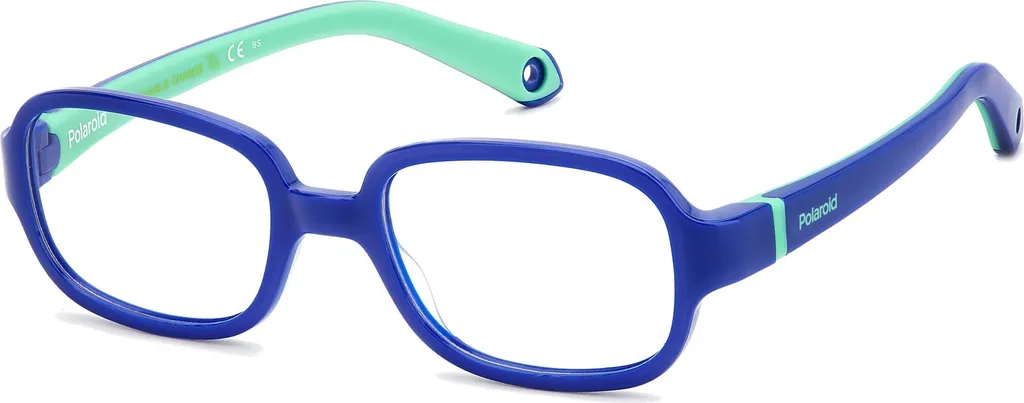 Lunettes de soleil Polaroid PLD K003 bleu-vert enfant taille 43/16/120