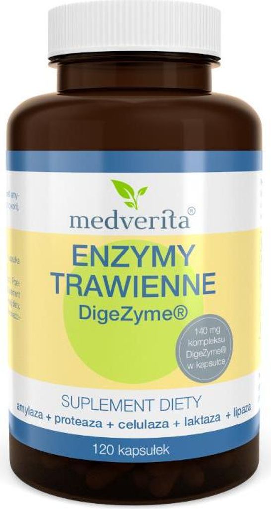 Medverita Verdauungsenzyme – 120 Kapseln, Unterstützung für Darm & Verdauung