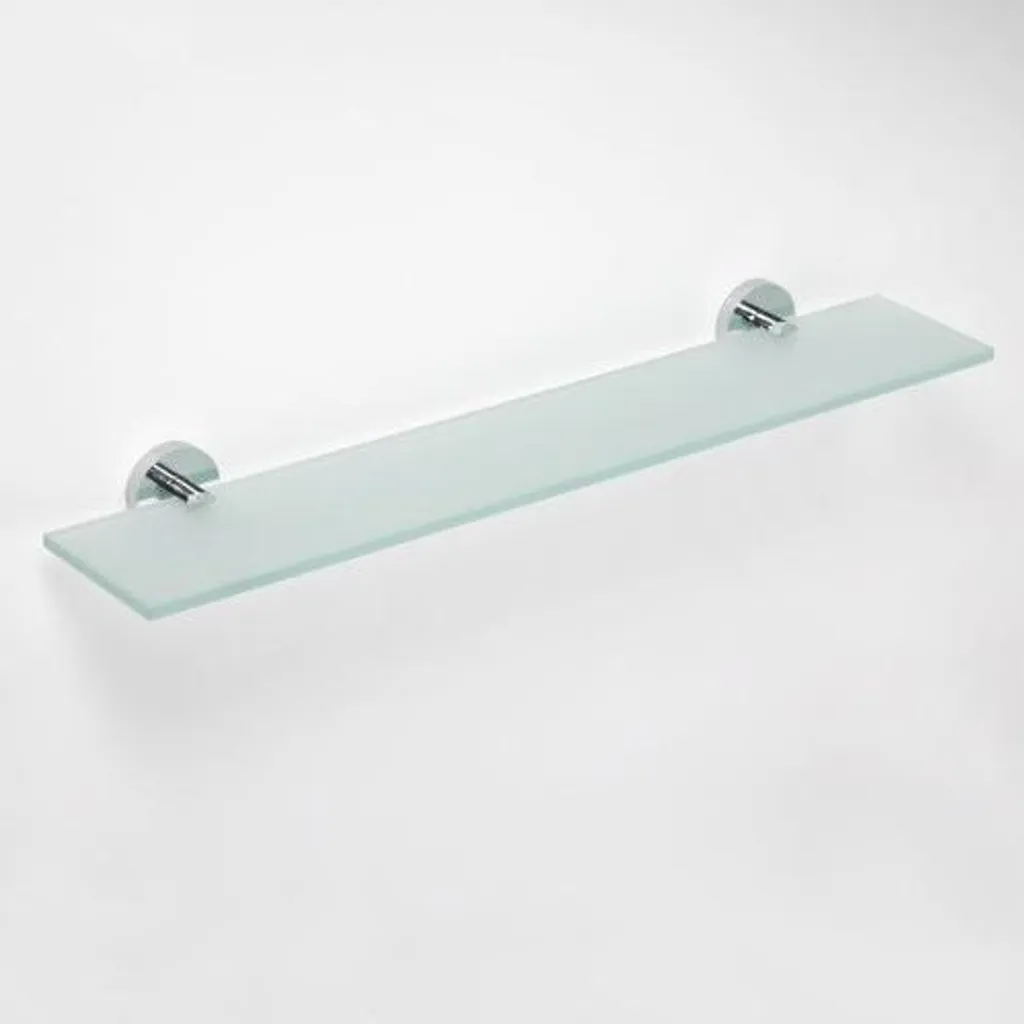 Tablette de douche en verre pour optimiser le rangement mural