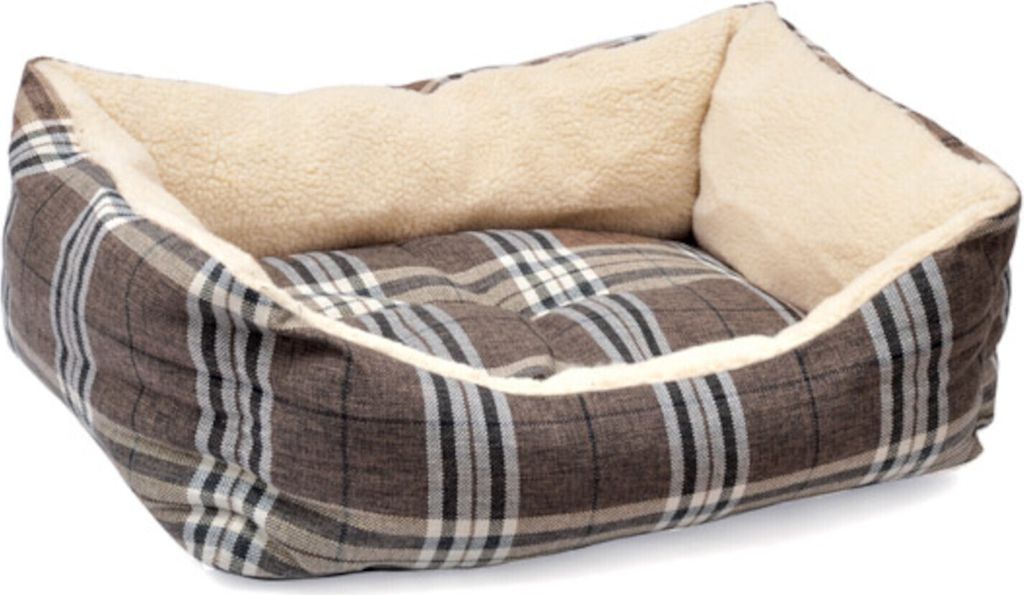 Aumüller Plüschsofa Schottland Braun, 70 cm - kuscheliges Hundesofa