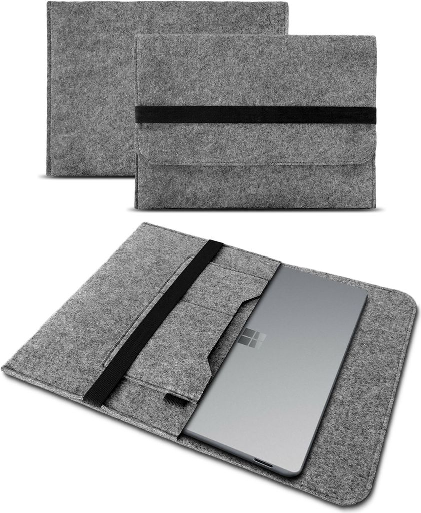 Sleeve Hülle Microsoft Surface Laptop 3 13.5 Zoll Tasche Filz Notebook CoverFarbe:Grau