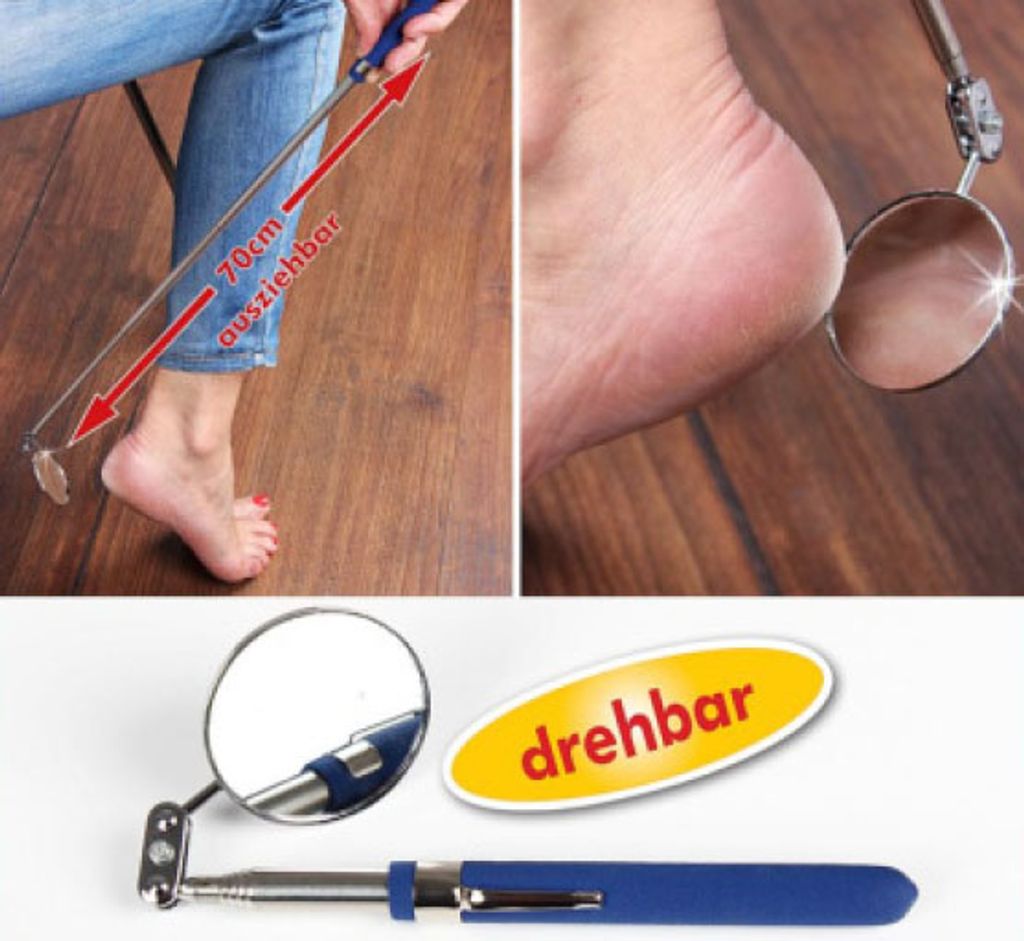 Teleskopspiegel drehbar und Ausziehbar Produktbild 