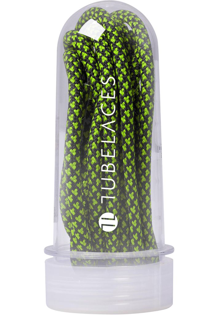 Tubelaces Schnürsenkel Rope Multi Black/Neongreen-150 cm
