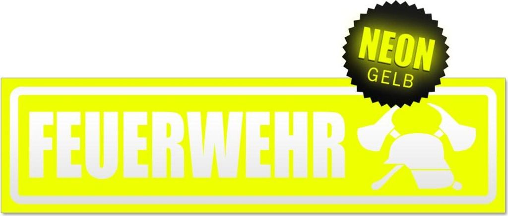 Feuerwehr Motiv 2 invertiert Magnetschild Schild magnetisch