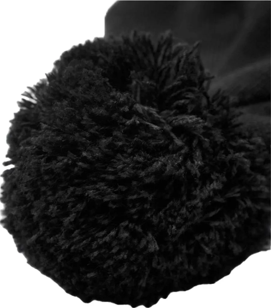 Beechfield BC6910 Berretto Nero Bianco - Beanie con Patch Personalizzabile - 3