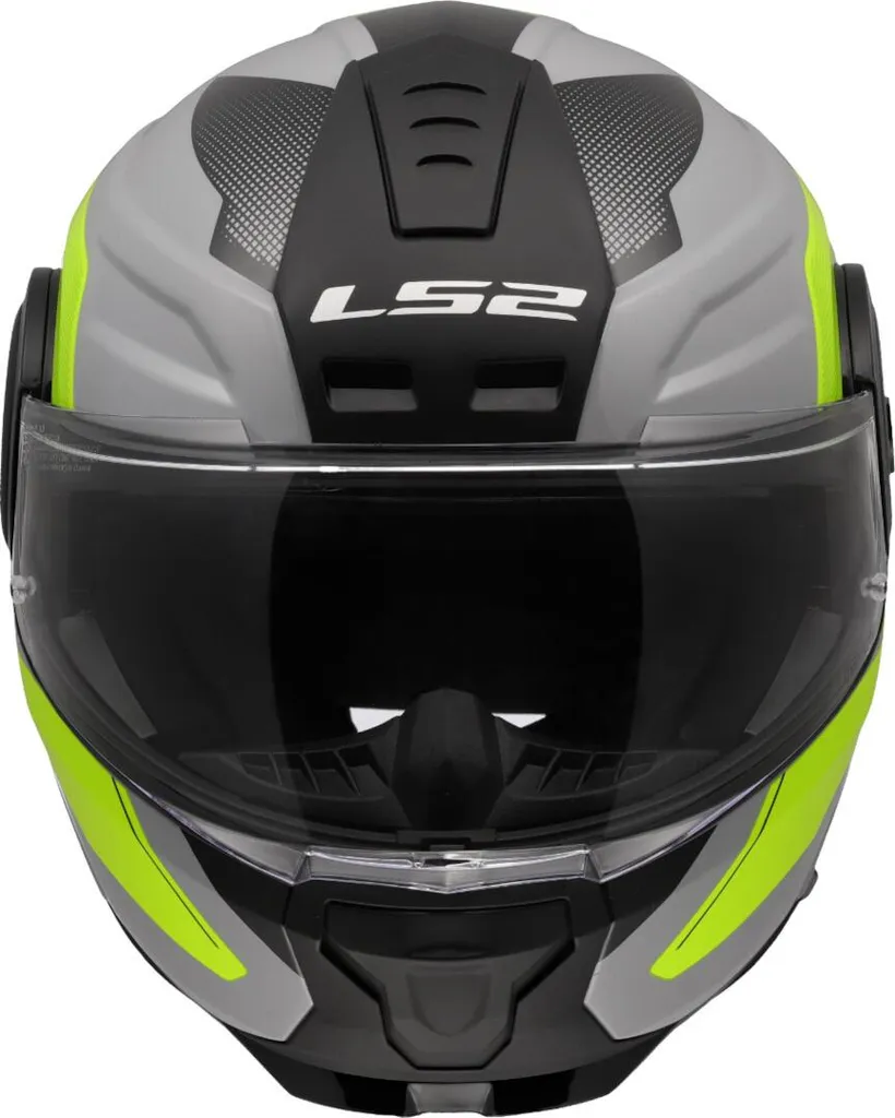 Casque modulable LS2 FF902 Scope II Duria gris jaune néon taille XS