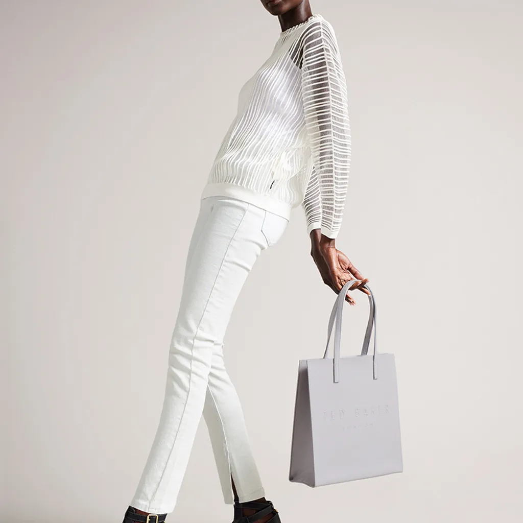 Grand Sac Shopper Gris Clair Ted Baker Soocon : Résistant et Chic - 8