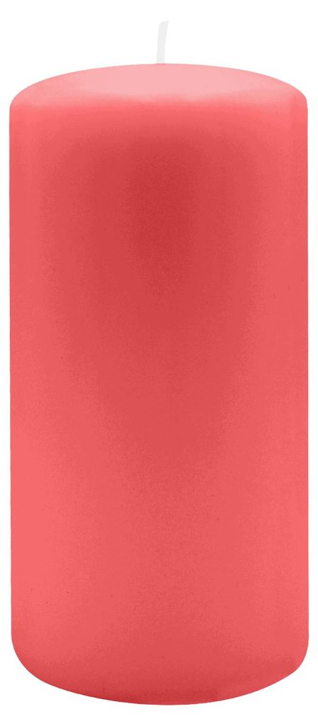 Flachkopf-Stumpenkerzen Rot 200 x Ø 100 mm, 4 Stück
