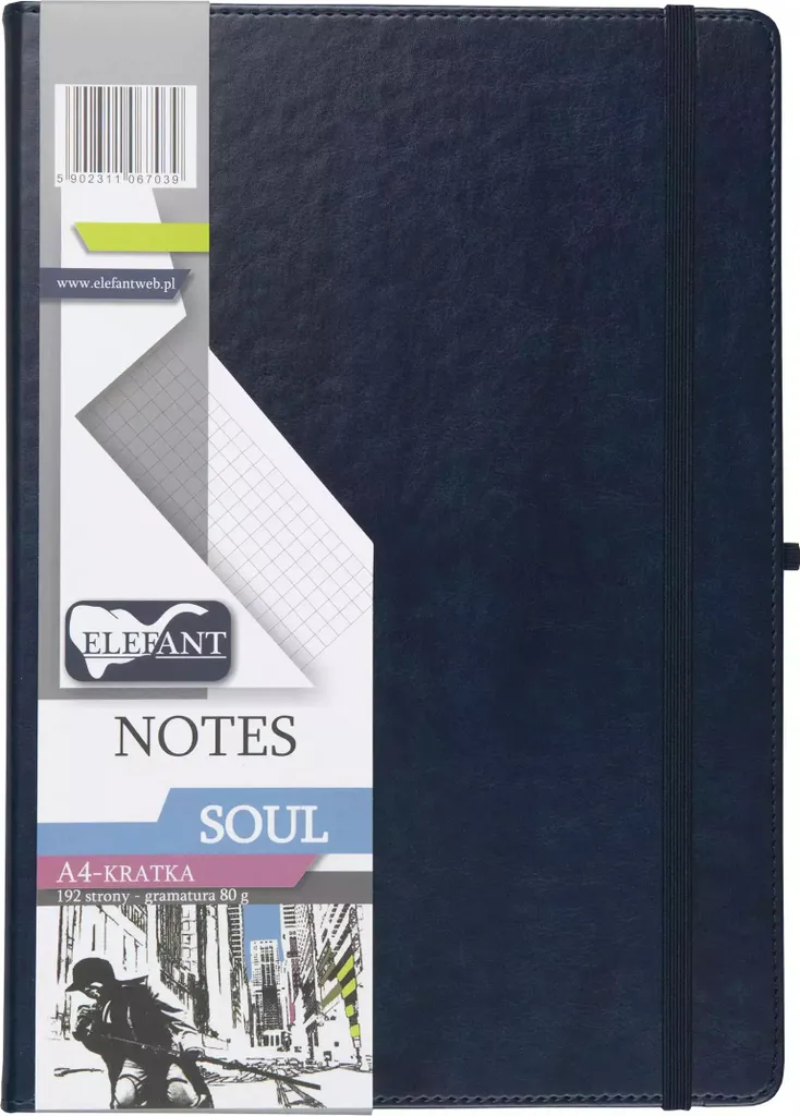 Cahier A4 Soul Check Navy Blue avec Reliure Solide et Papier Haut de Gamme