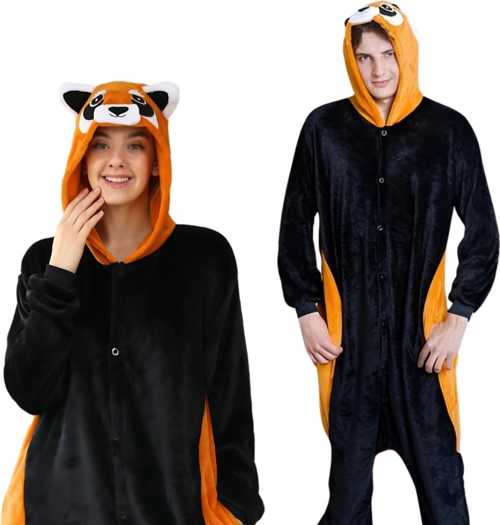 Piżama Onesie Kigurumi Kostium Przebranie Ruda Panda M: 155 Zdjęcie produktu 1