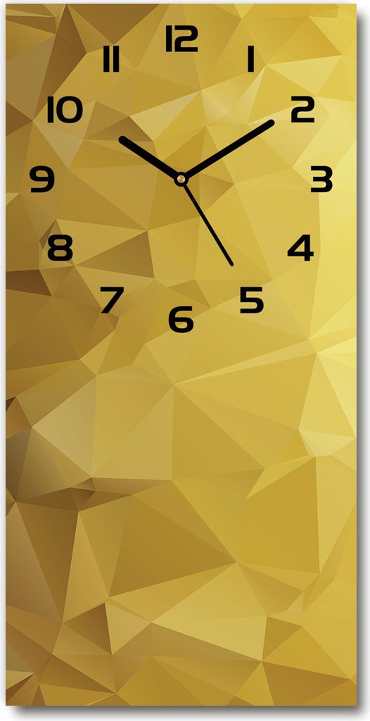 Wanduhr aus Glas – 30x60 cm - Glasbild - Glasuhr - Gehärtetes Glas -Abstraktion Hintergrund
