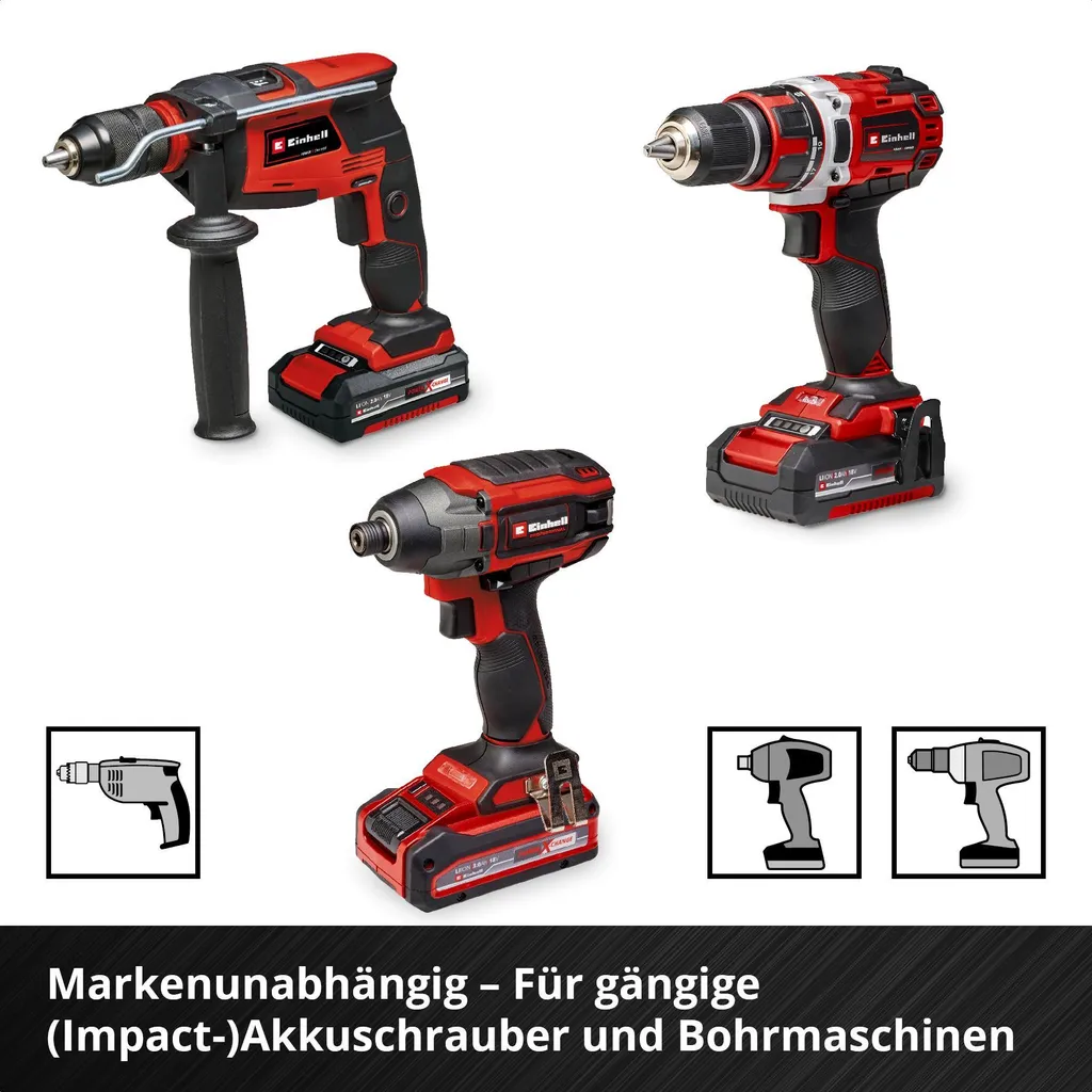 Einhell Impact Bit Set 10 Pezzi 118653 - Inserti Professionali S2 1/4 - 11
