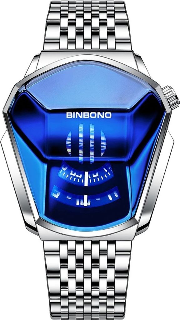 Montre Homme Marcus - Élégante Argenté/Bleu | Qualité et Image du produit 