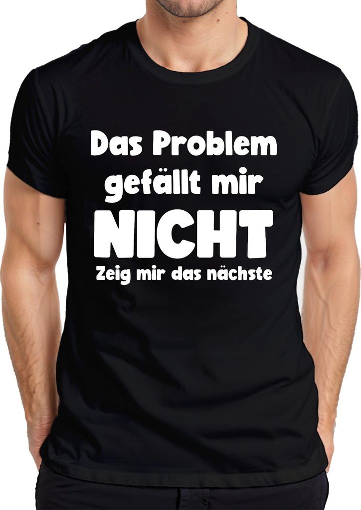 Gefällt mir nicht zeig mir das nächste Sarkastisch Humorvoll Büro Herren T-Shirt, Schwarz, 3XL