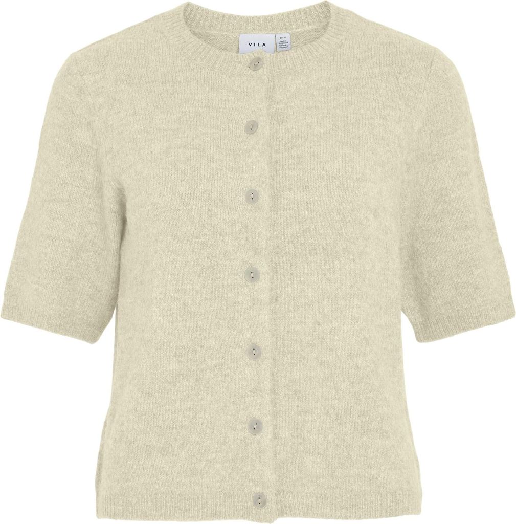 VILA Cardigan mit halblangen Ärmeln und Knopfleiste Größe: L