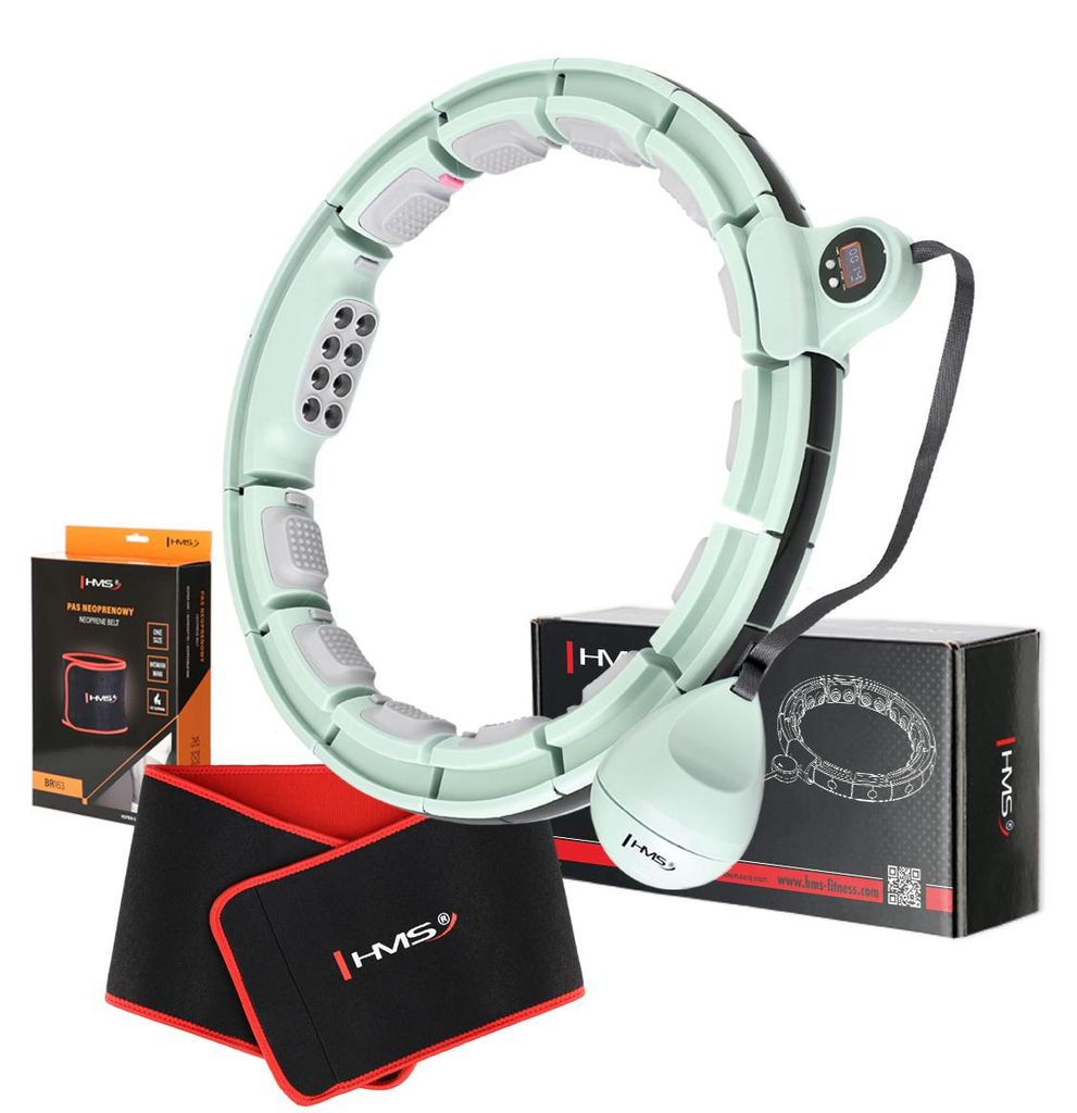 Set di hula hoop da massaggio HMS HHM13 con pesi, magneti e Immagine del prodotto 