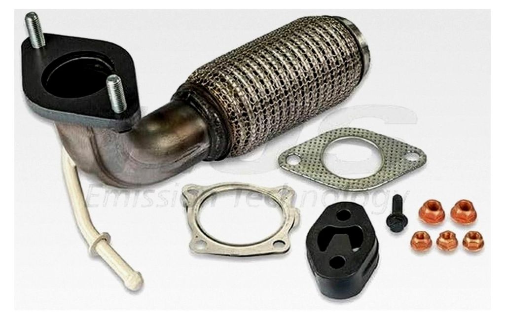 Abgasrohr mit Befestigungsmaterial hinten für FORD Fiesta Mk6 Schrägheck