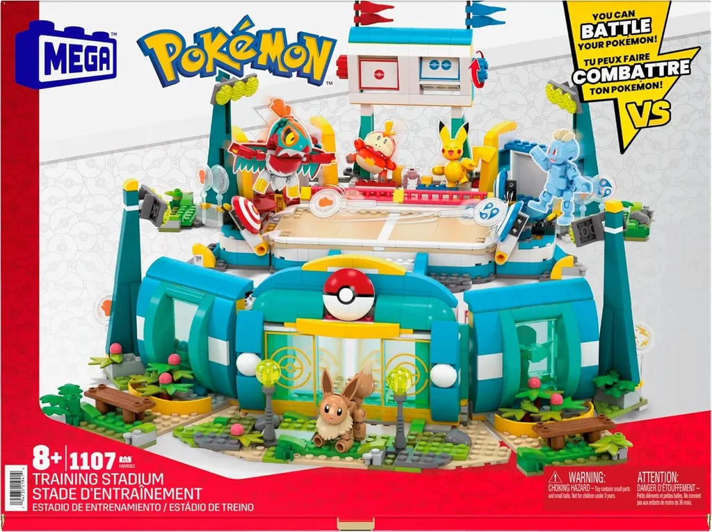 Stade d'entraînement MEGA Pokémon - Coffret de Construction Interactif - 3