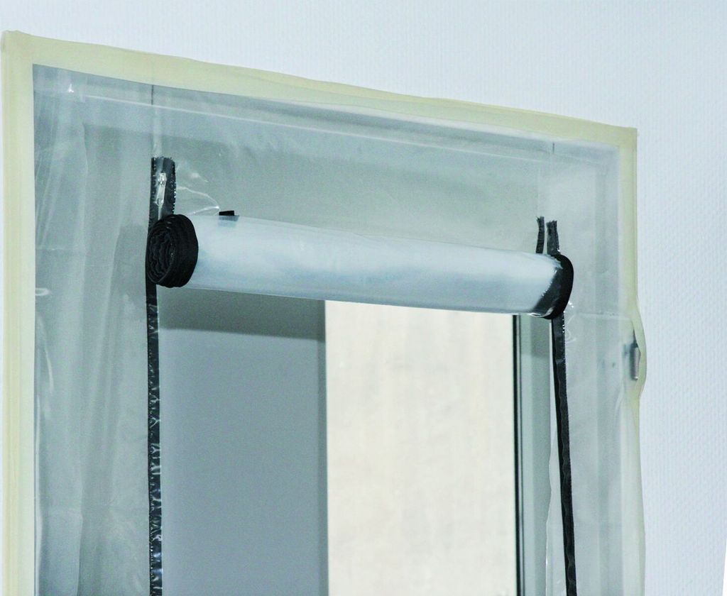 Folientür mit Reißverschluss LDPE 0,1mm 2,10m x 1,10m Produktbild 