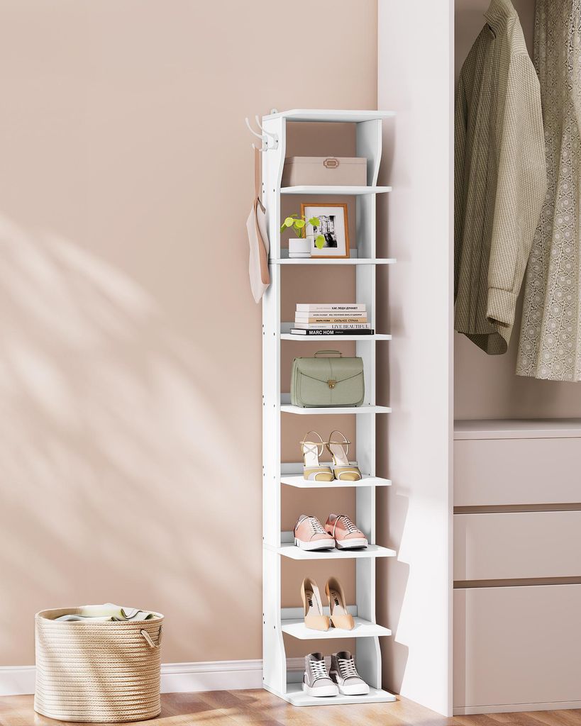 Schuhregal schmal, Standregal platzsparend, 9 Ebenen, für Produktbild 