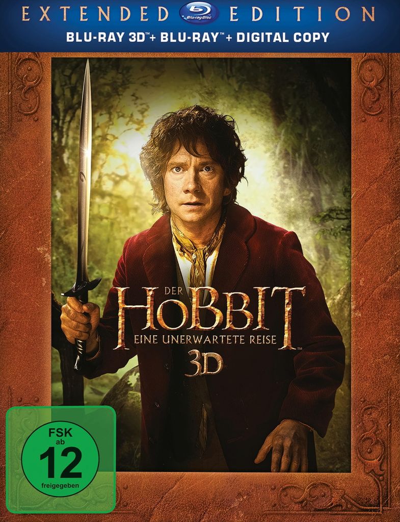 Der Hobbit - Extended Edition (3D Vers. / 5 Discs) Produktbild 