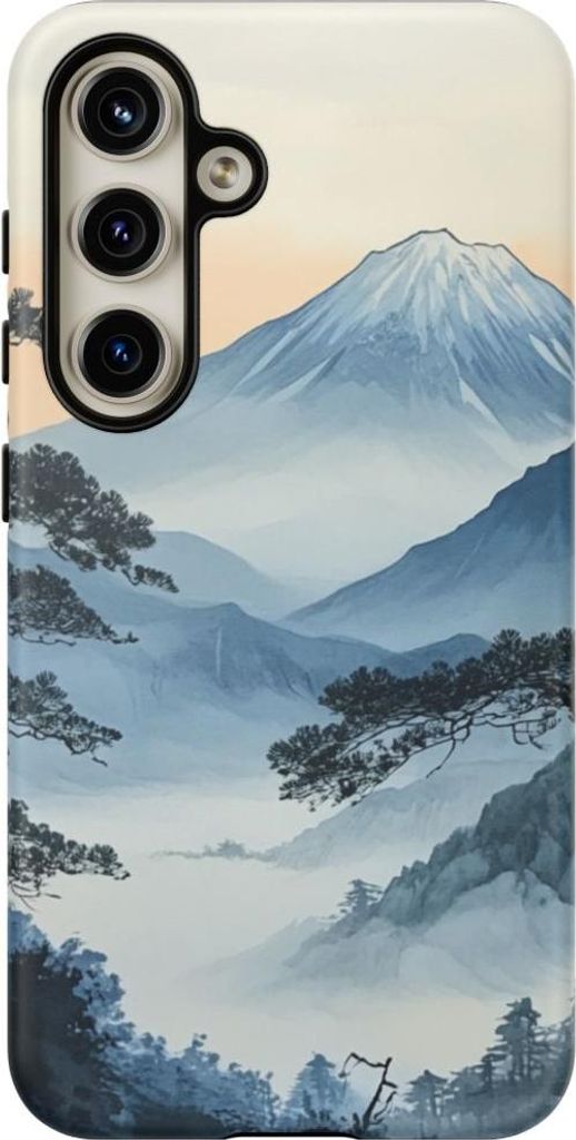 Traditionelle japanische Berglandschaft – Handyhülle Kompatibel mit Galaxy S24