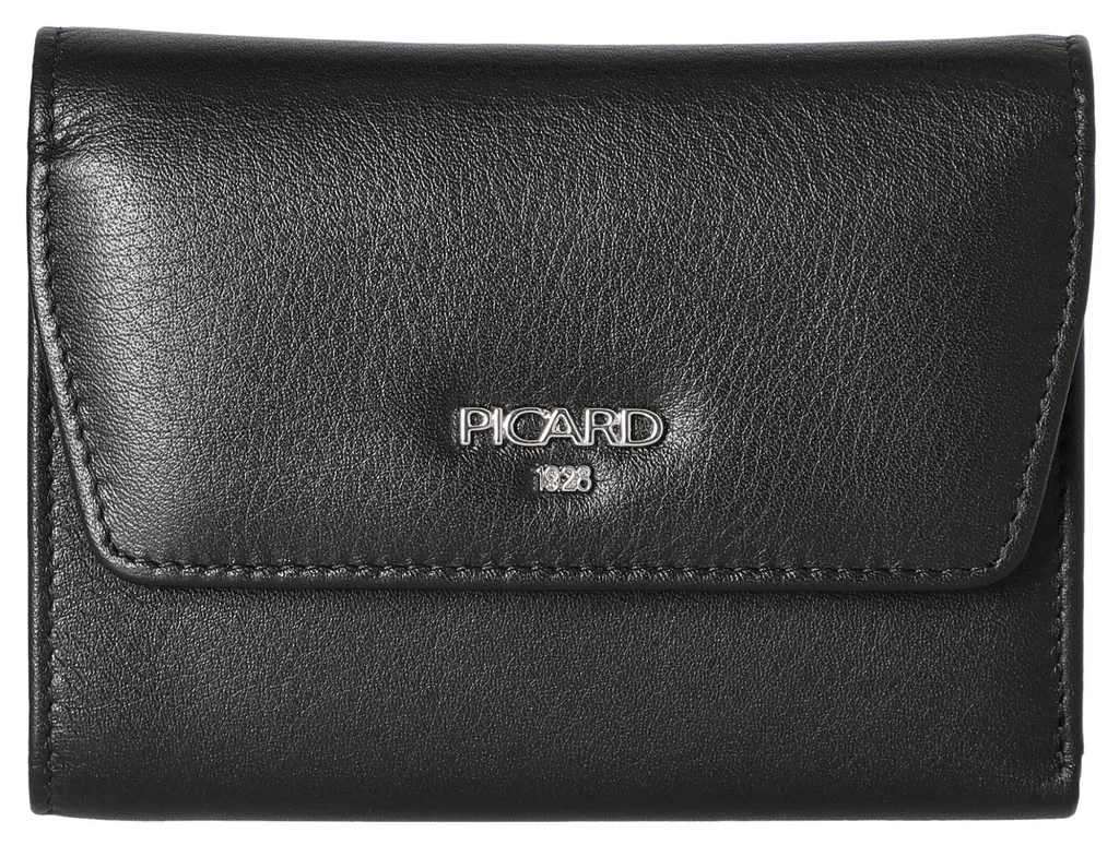 PICARD Portefeuille Bingo Noir en Cuir Véritable pour Homme Élégant