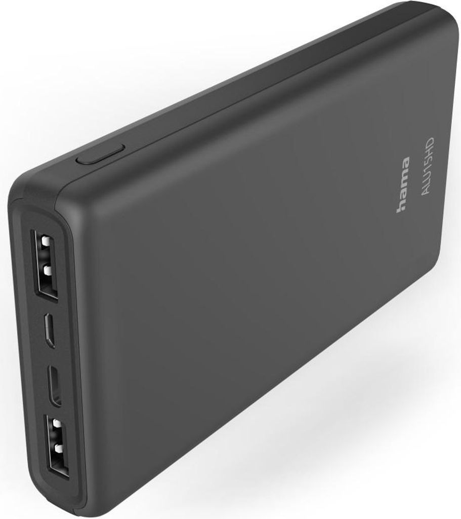 Power Pack "ALU15HD" 15000mAh, 3 Ausgänge: 1x USB-C, 2x Produktbild 1