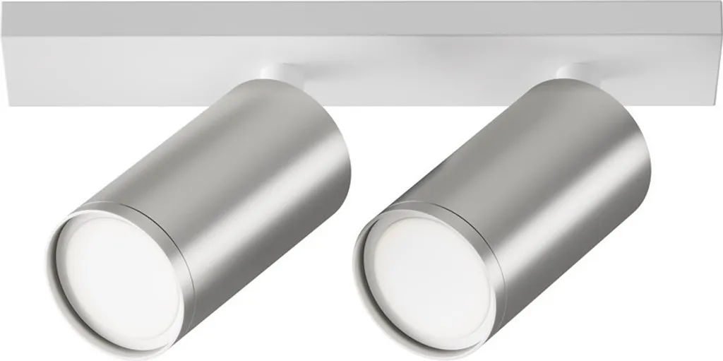 Luminaire Plafonnier Dimmable Maytoni FOCUS S Blanc Argent en Aluminium