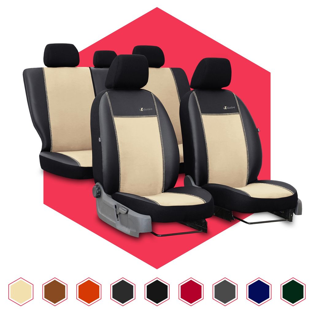 Universal Autositzbezüge für BMW Serie 3 Beige Sitzbezug Autositz Schonbezüge