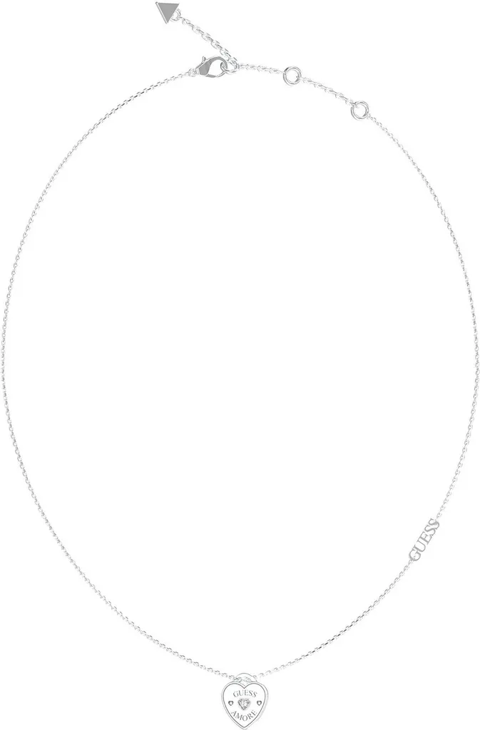 Collana Donna Guess Amore Argento JUBN05056JWRHT/U Regalo Romantico