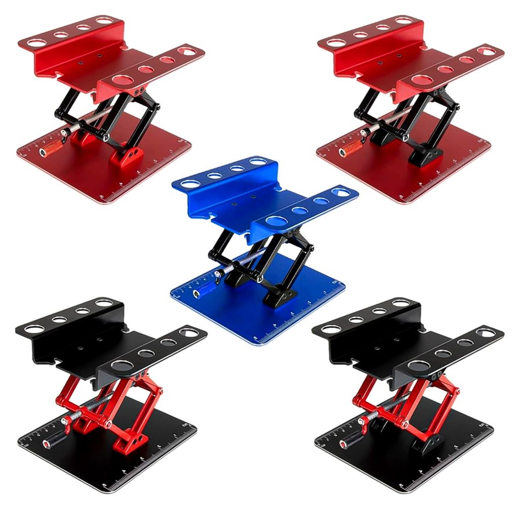 RC Modellauto Arbeitsplatz mit verstellbarer Höhe und rutschfesten Eigenschaften für 1:8, 1:10, 1:12 und 1:16 (blau)