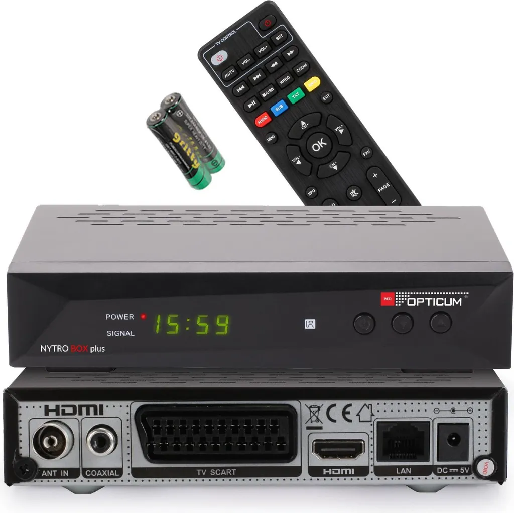 Décodeur DVB-T2 HEVC H.265 Opticum Nytro Box Plus avec Audio Dolby - 8